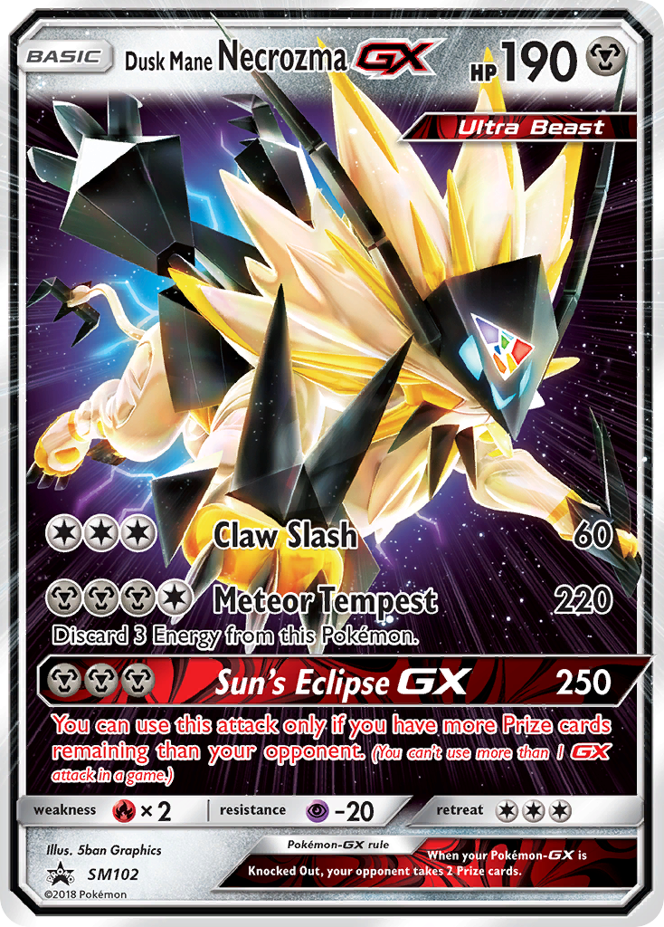Dusk Mane Necrozma-GX — illustrated card