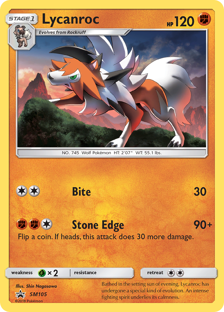 Lycanroc — illustrated card