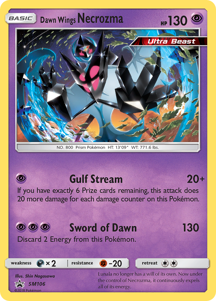 Dawn Wings Necrozma — illustrated card