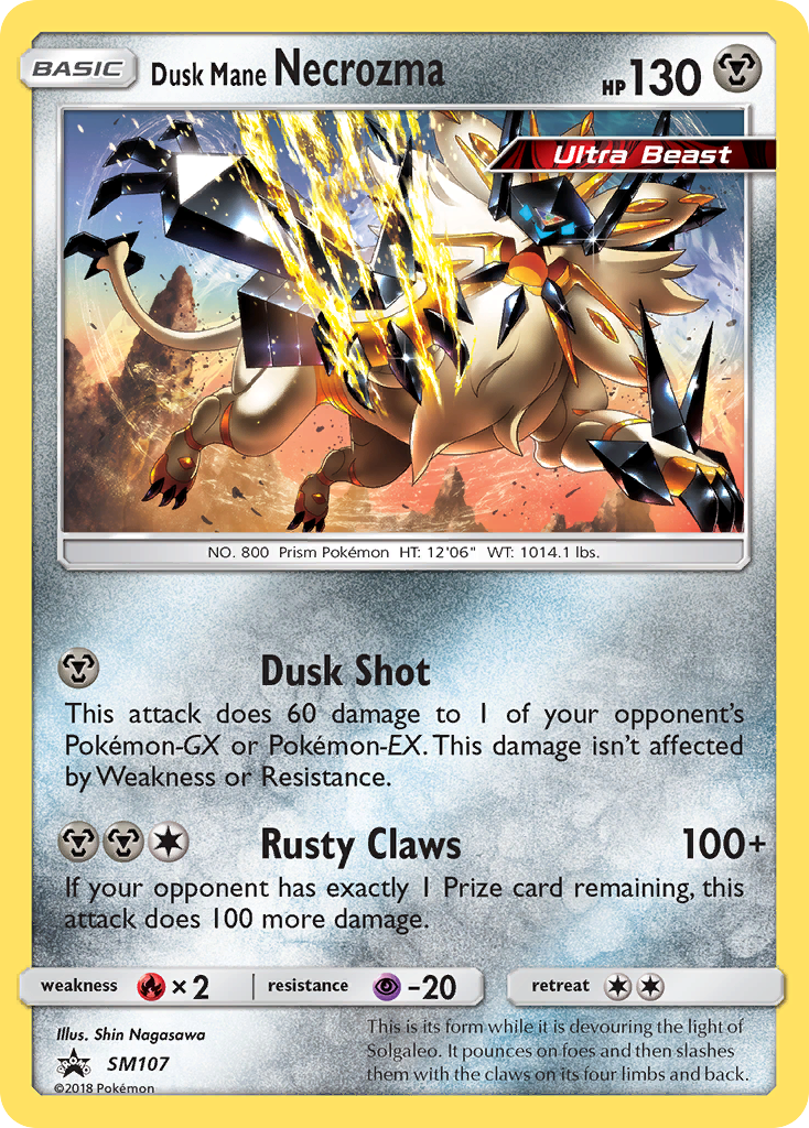 Dusk Mane Necrozma — illustrated card