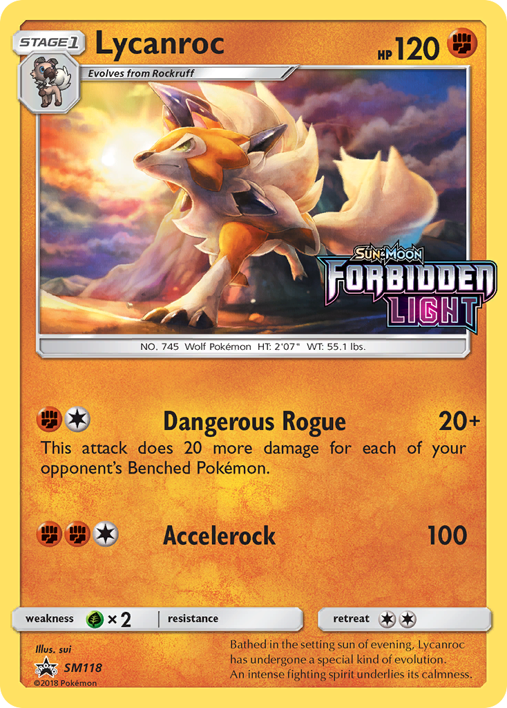 Lycanroc — illustrated card