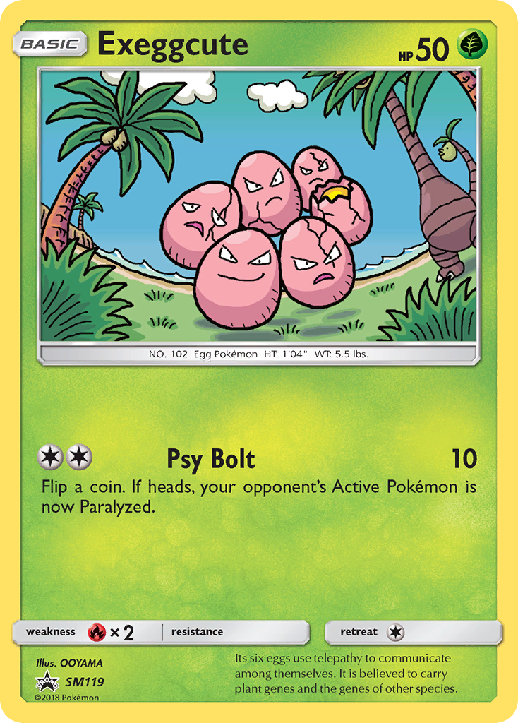 Exeggcute — illustrated card