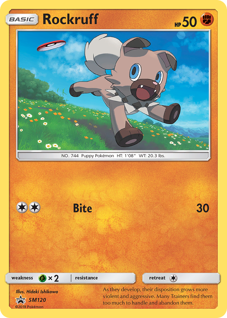 Rockruff — illustrated card