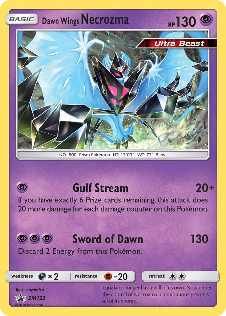 Dawn Wings Necrozma — illustrated card