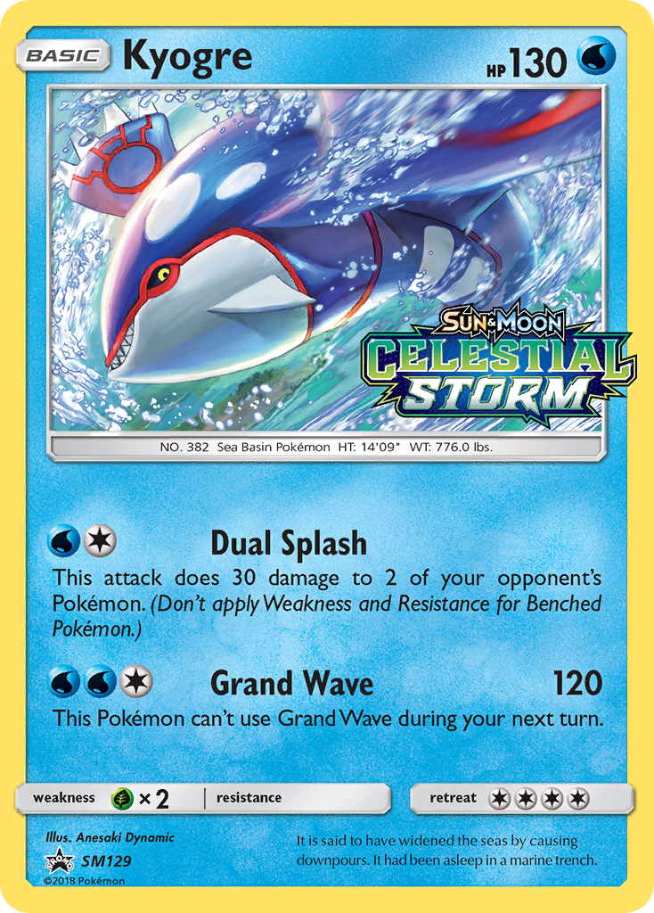 Kyogre — illustrated card