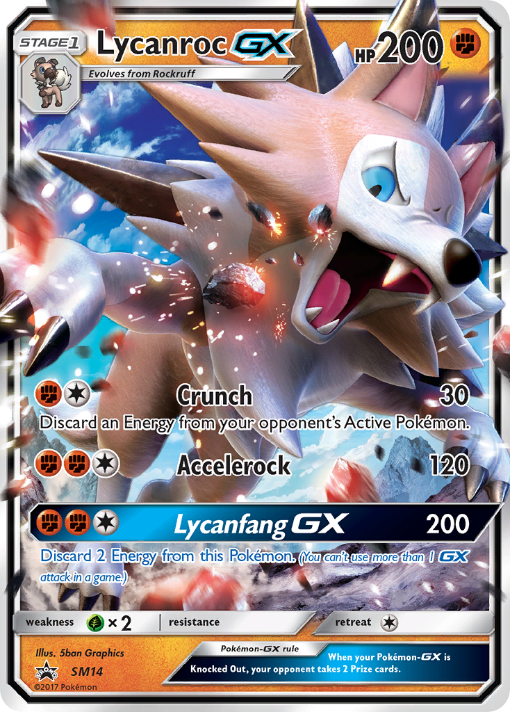 Lycanroc-GX — illustrated card
