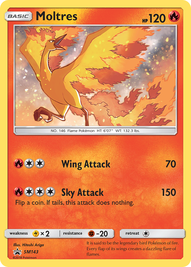 Moltres — illustrated card