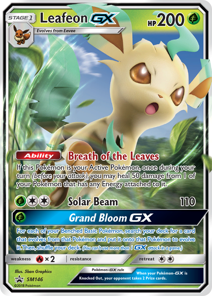 Leafeon-GX — illustrated card