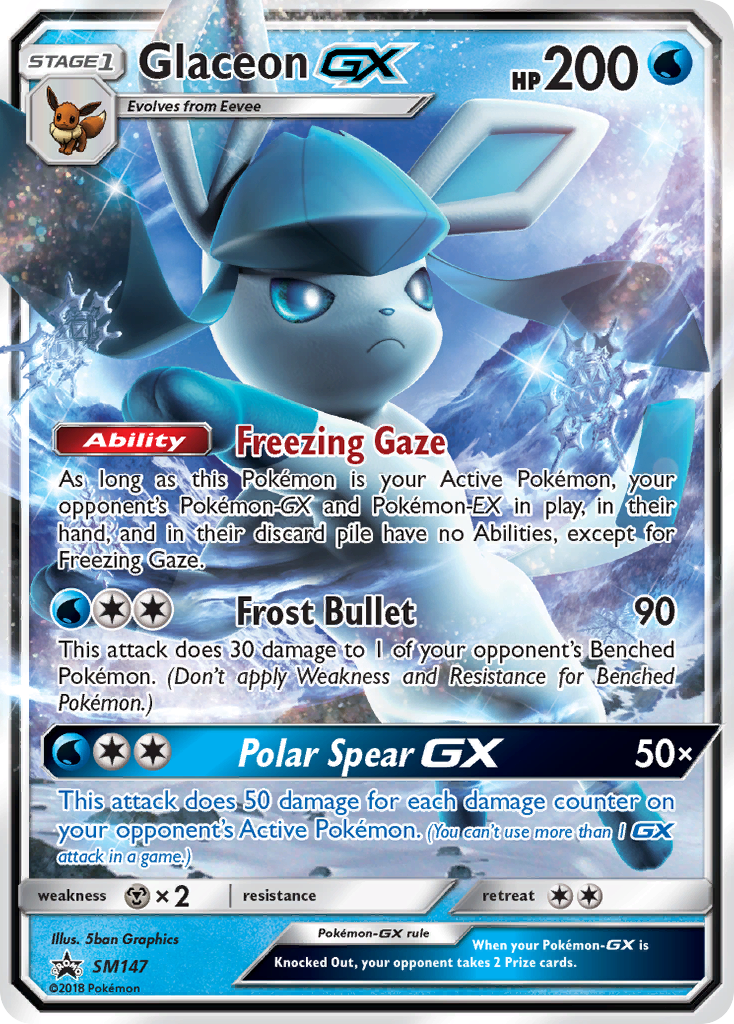 Glaceon-GX — illustrated card