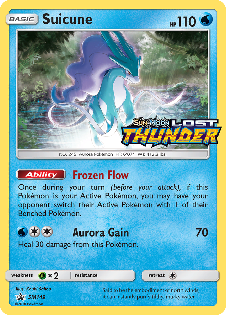Suicune — illustrated card
