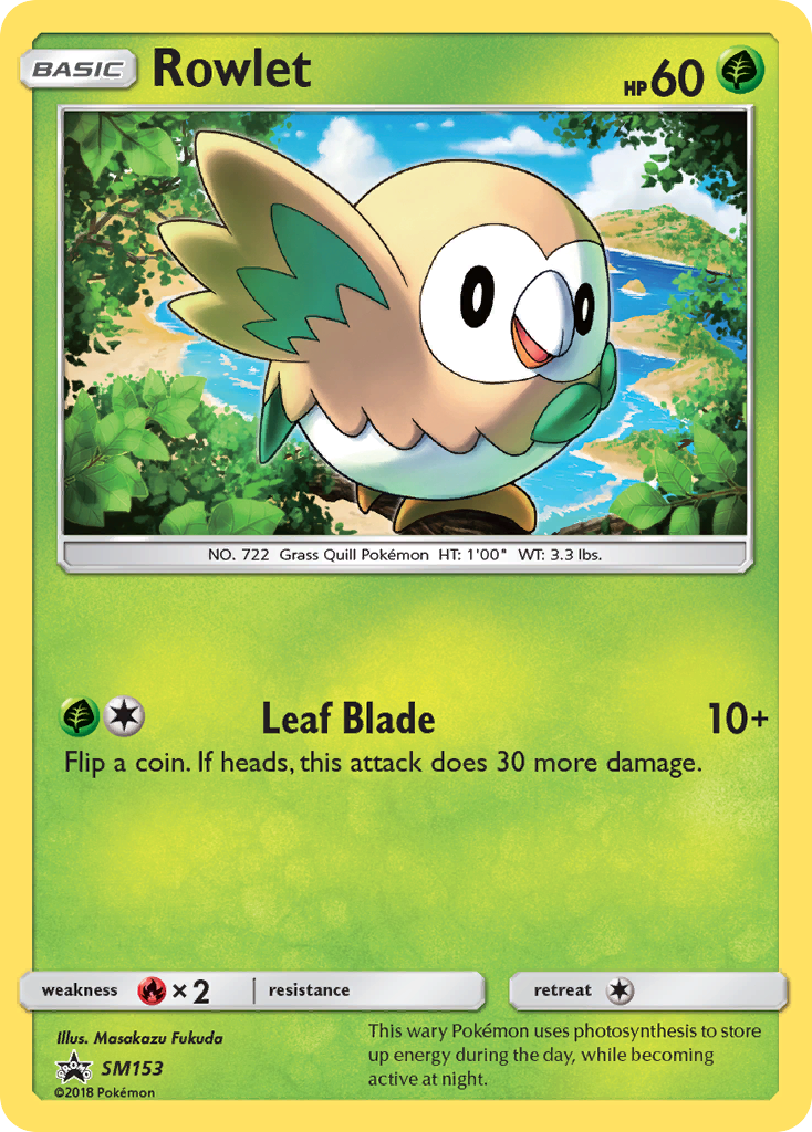 Rowlet — illustrated card