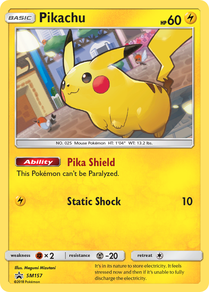 Pikachu — illustrated card
