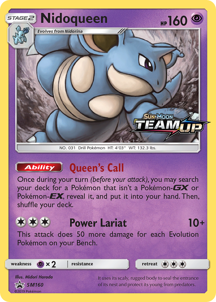 Nidoqueen — illustrated card