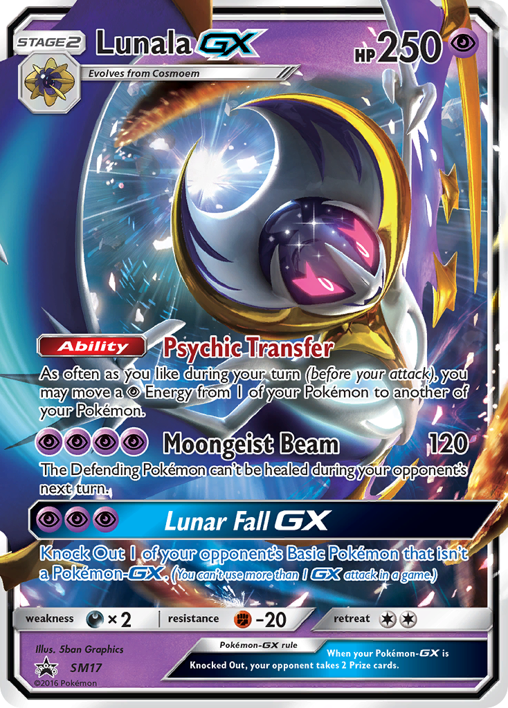 Lunala-GX — illustrated card