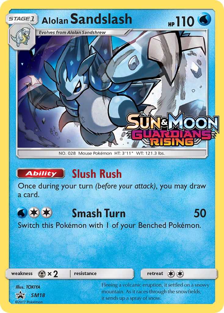 Alolan Sandslash — illustrated card