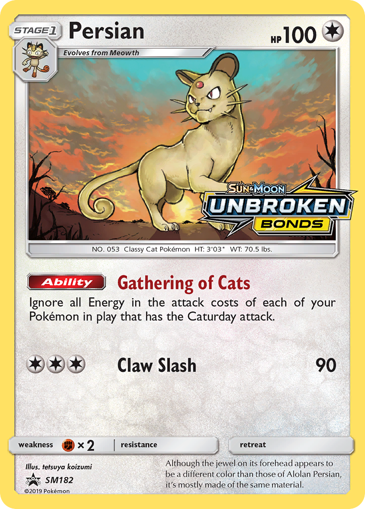 Persian — illustrated card