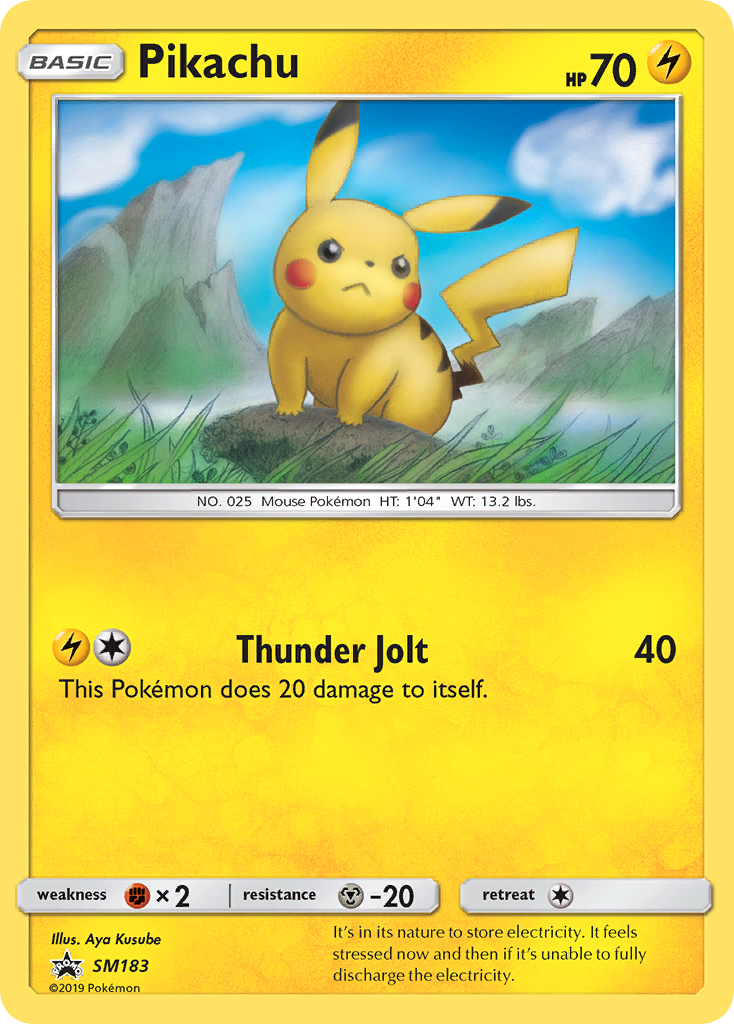 Pikachu — illustrated card