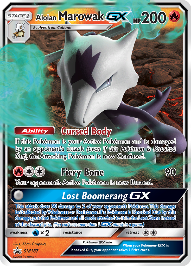 Alolan Marowak-GX — illustrated card