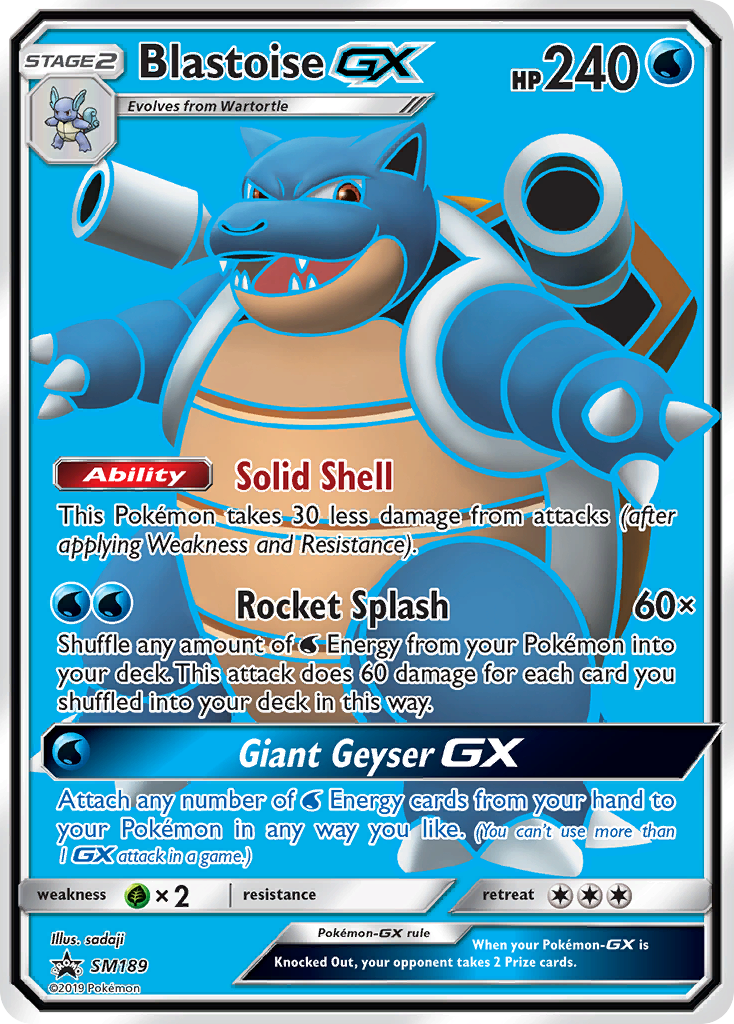 Blastoise-GX — illustrated card