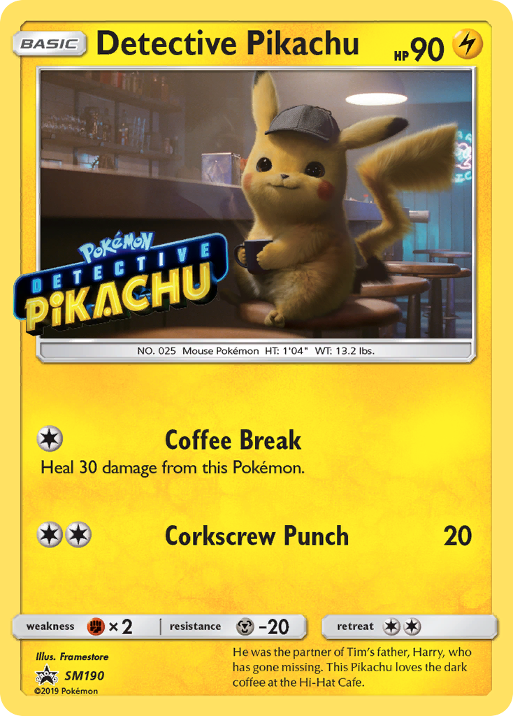 Detective Pikachu — illustrated card