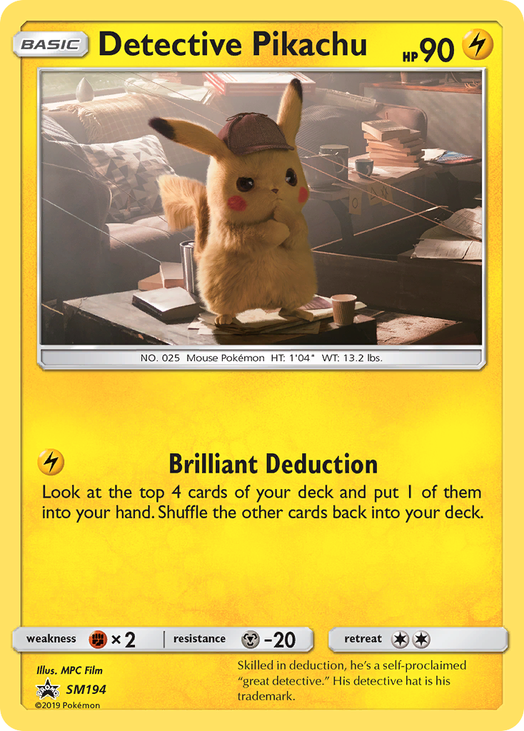 Detective Pikachu — illustrated card
