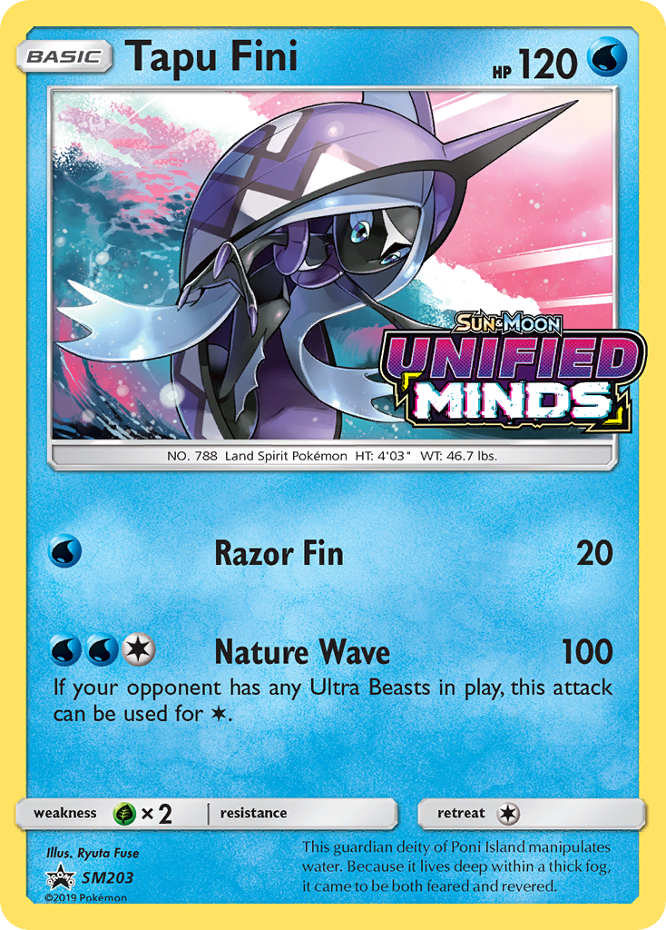 Tapu Fini — illustrated card