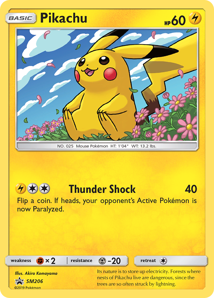 Pikachu — illustrated card