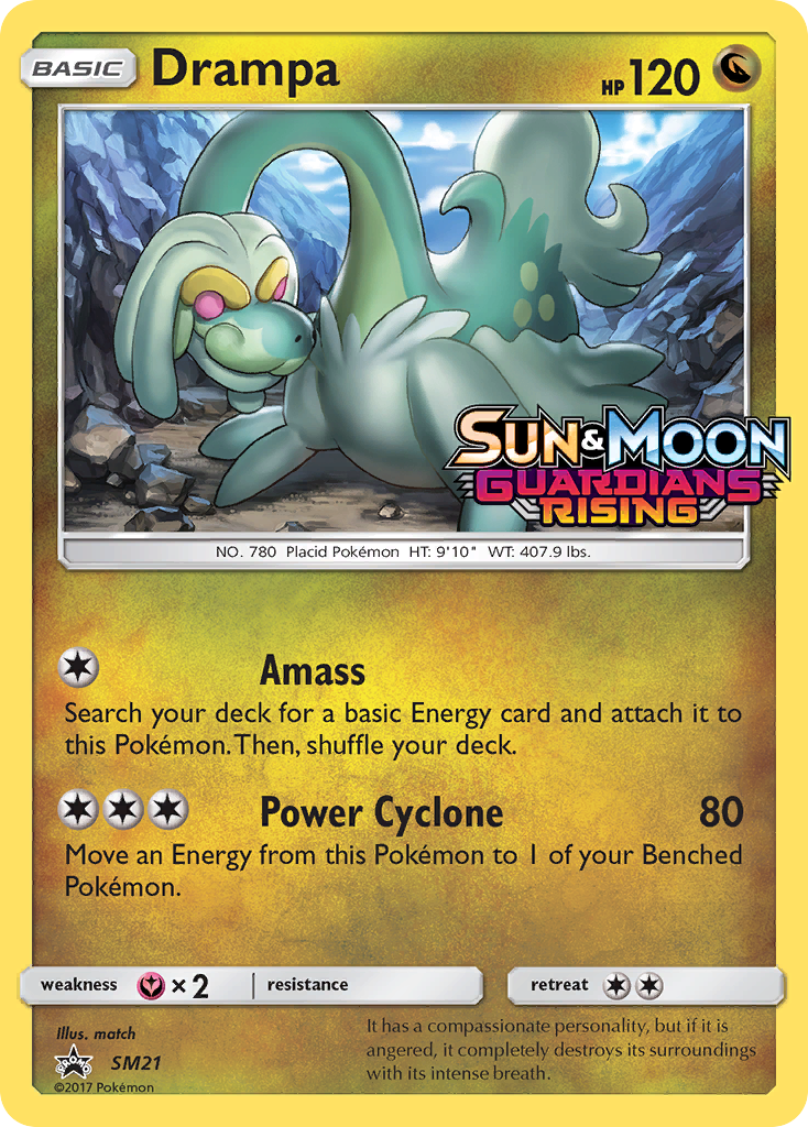 Drampa — illustrated card