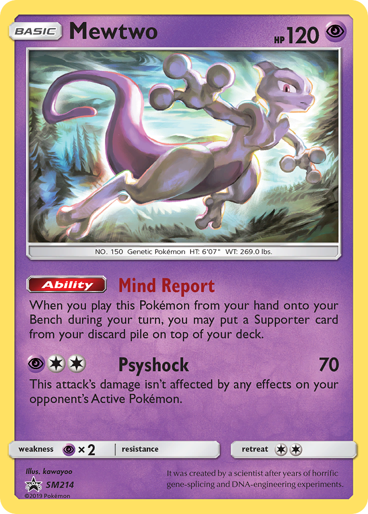 Mewtwo — illustrated card