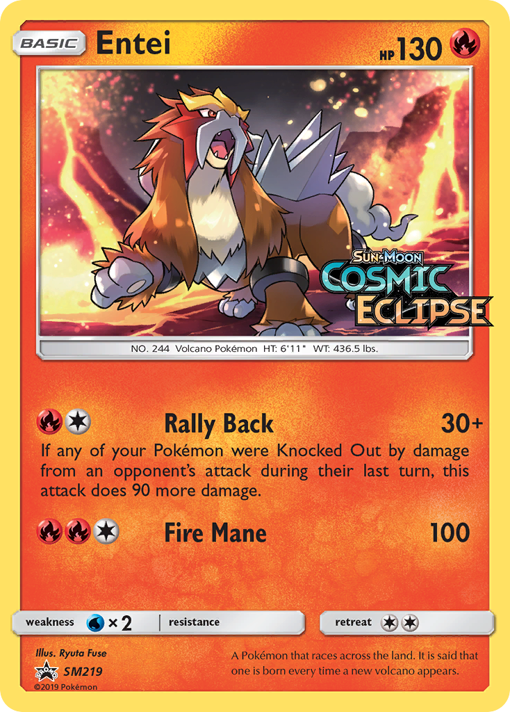 Entei — illustrated card