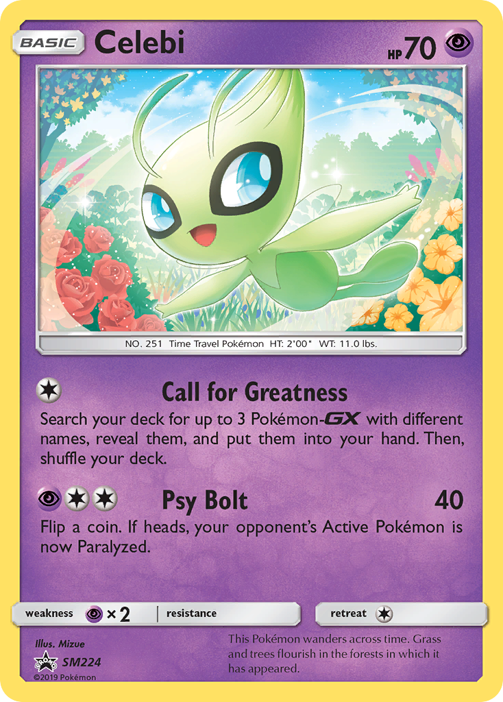 Celebi — illustrated card