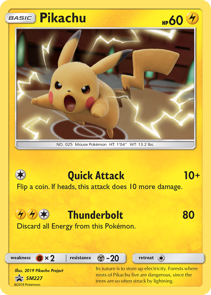 Pikachu — illustrated card