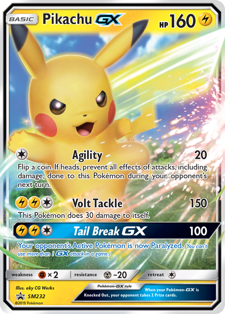 Pikachu-GX — illustrated card
