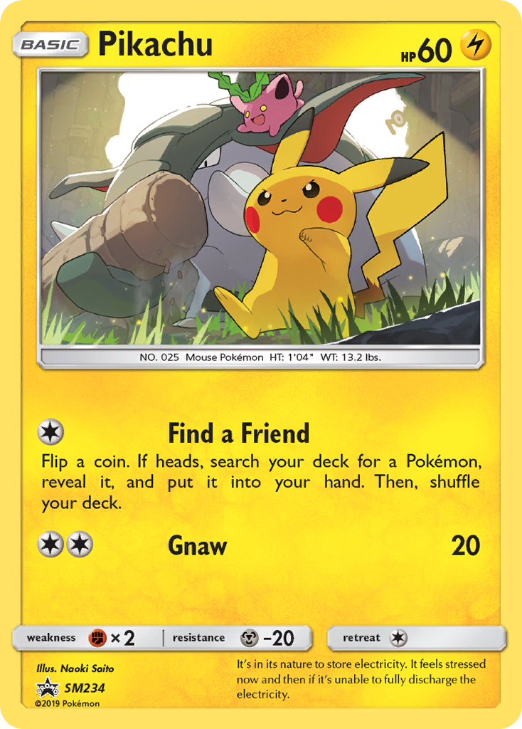Pikachu — illustrated card