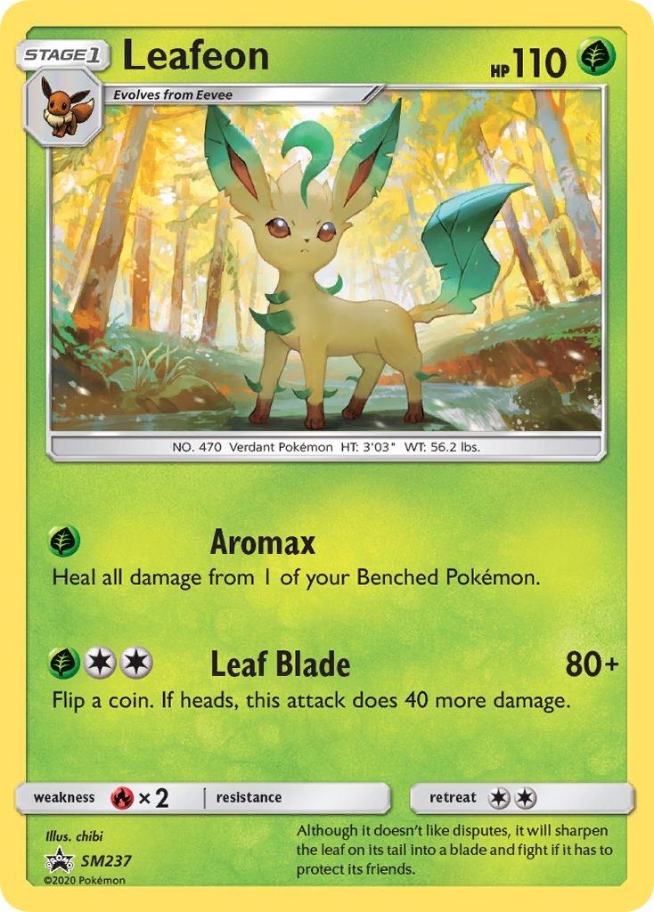 Leafeon — illustrated card