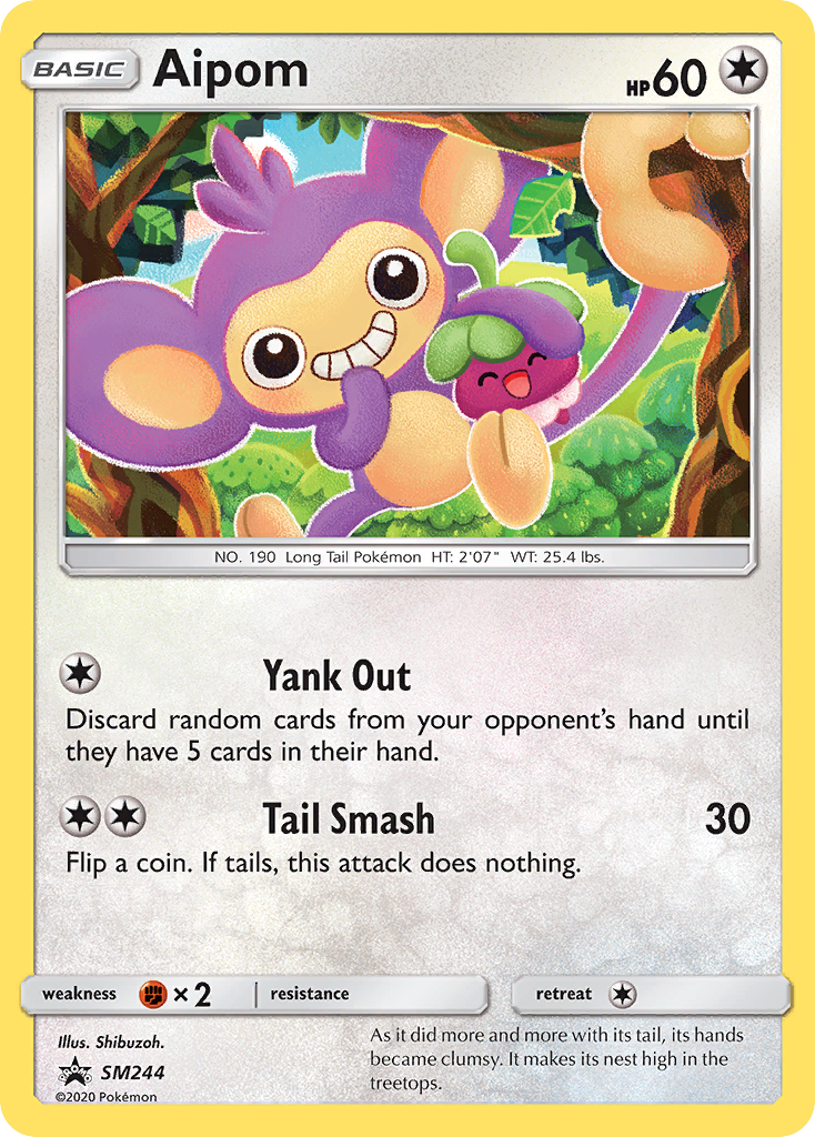 Aipom — illustrated card