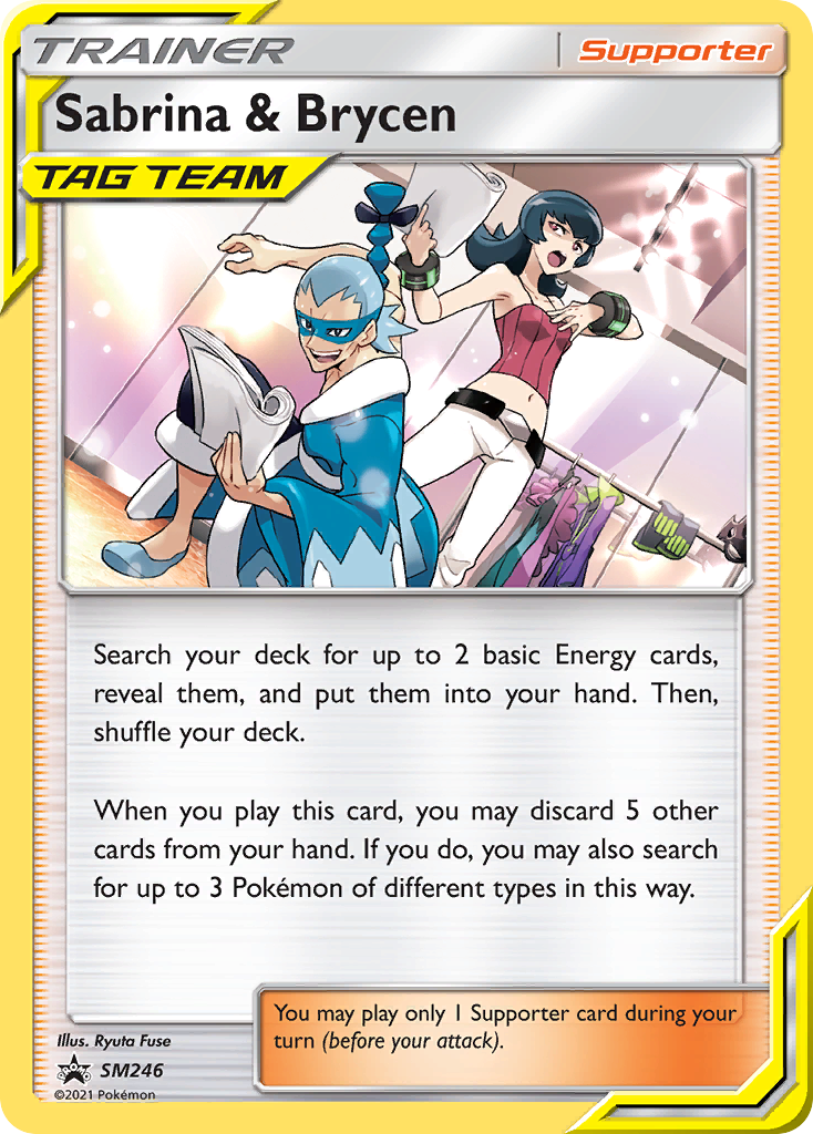 Sabrina & Brycen — illustrated card