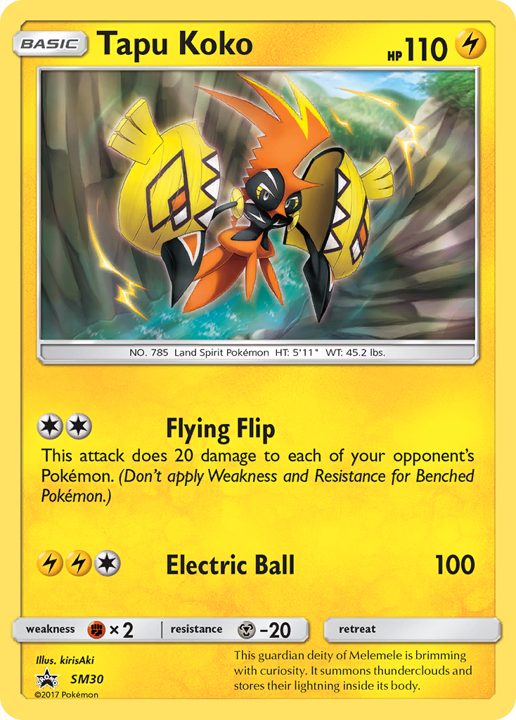 Tapu Koko — illustrated card
