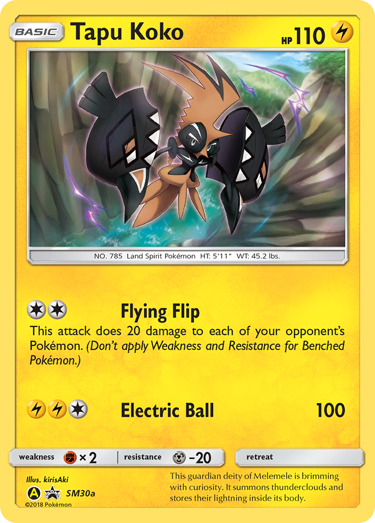 Tapu Koko — illustrated card