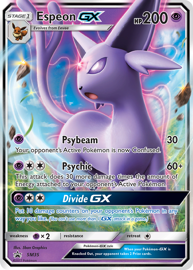 Espeon-GX — illustrated card