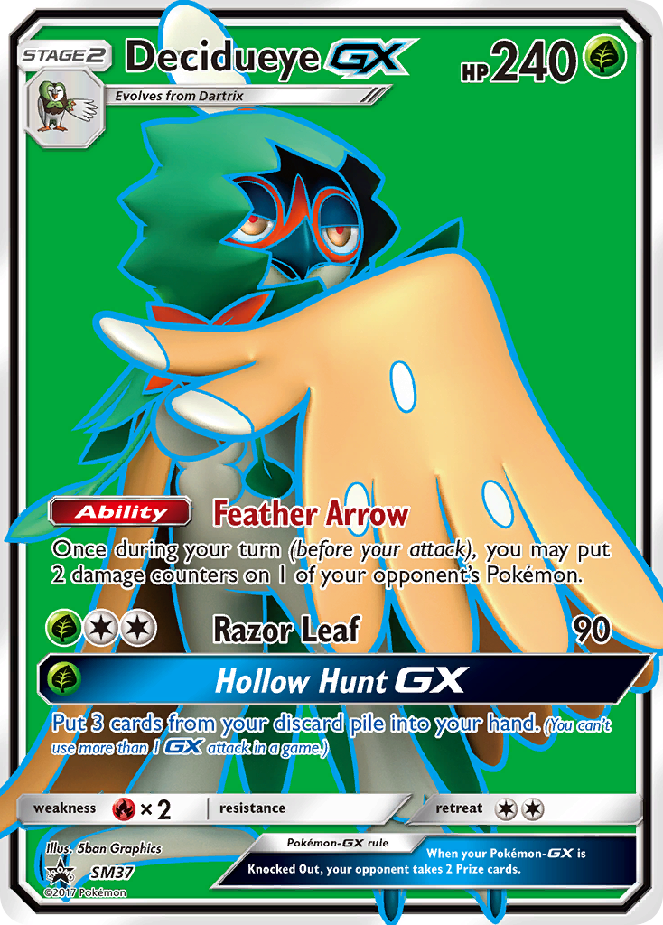 Decidueye-GX — illustrated card