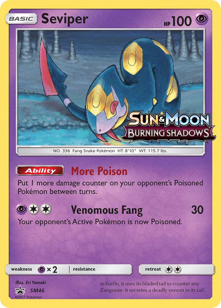 Seviper — illustrated card