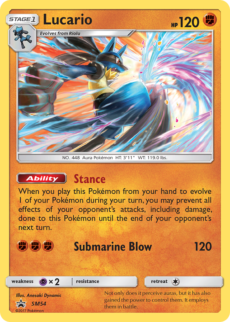 Lucario — illustrated card