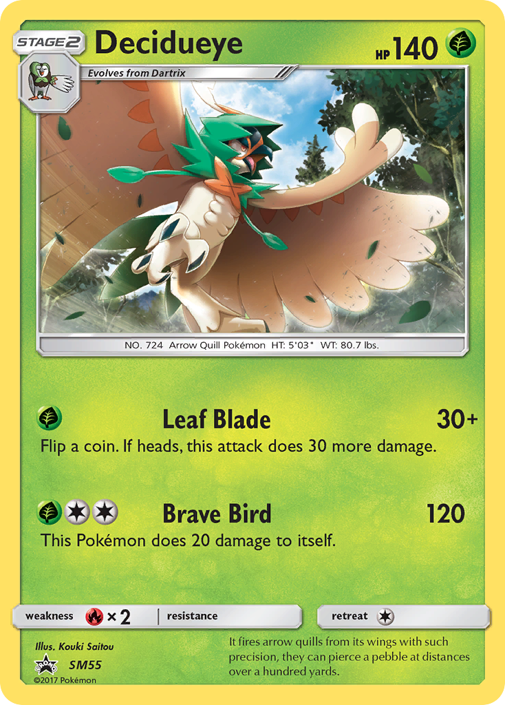 Decidueye — illustrated card