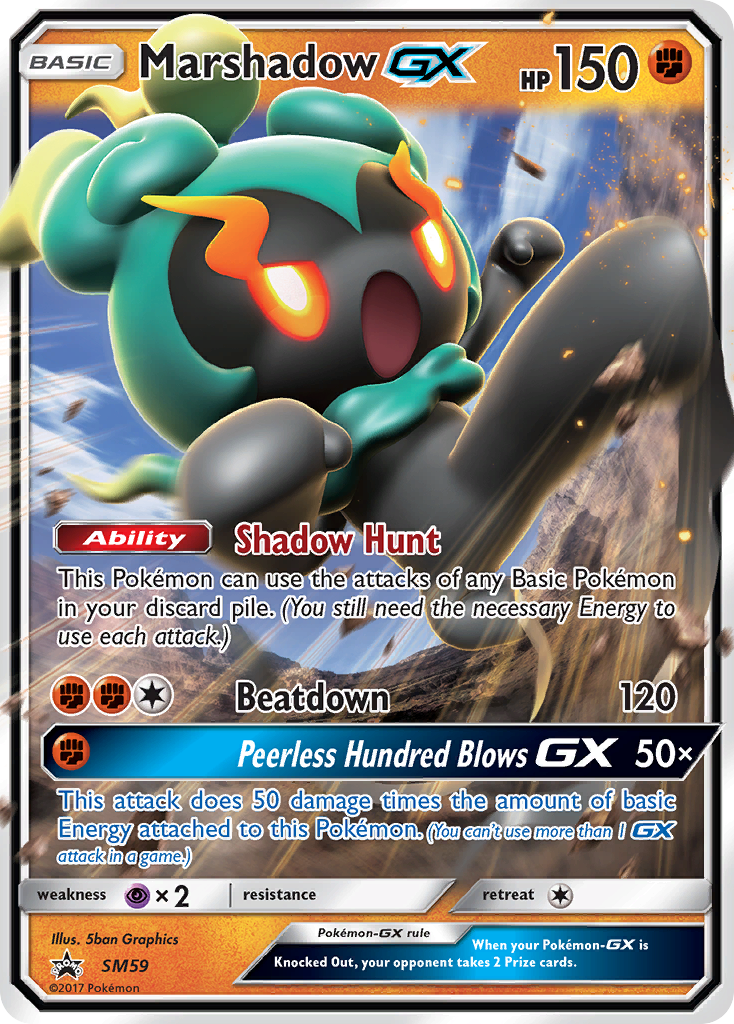 Marshadow-GX — illustrated card