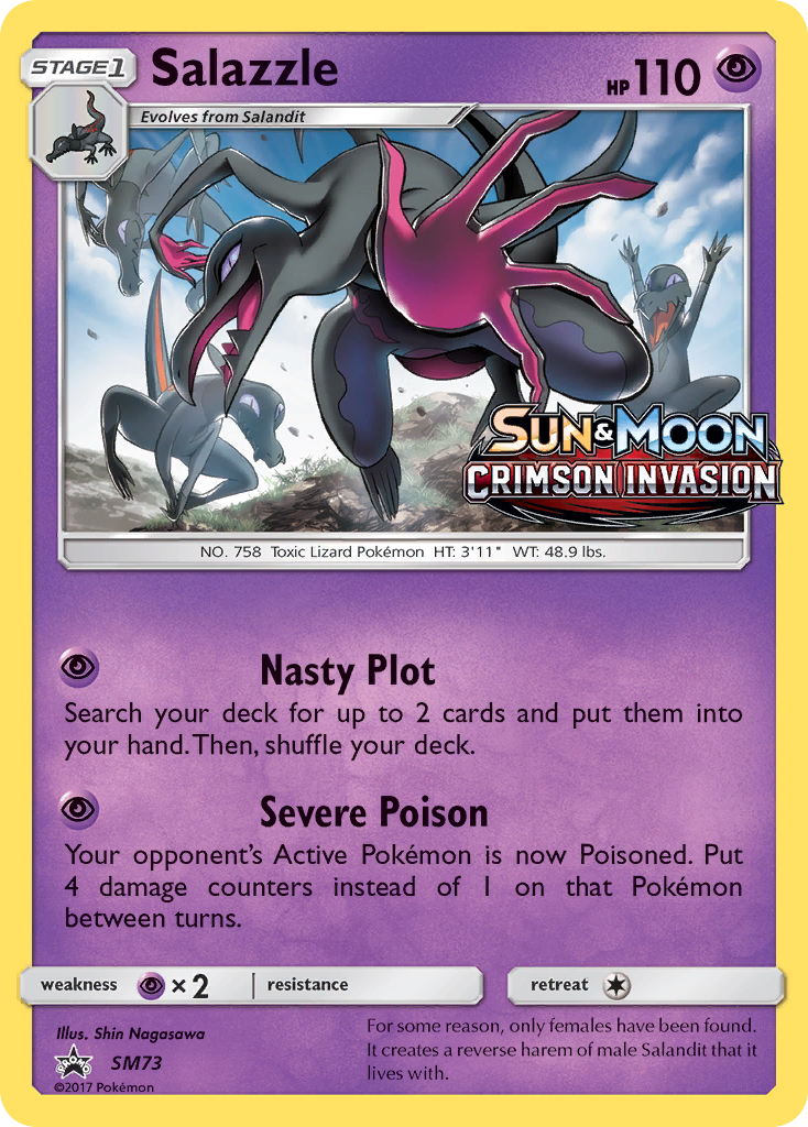 Salazzle — illustrated card