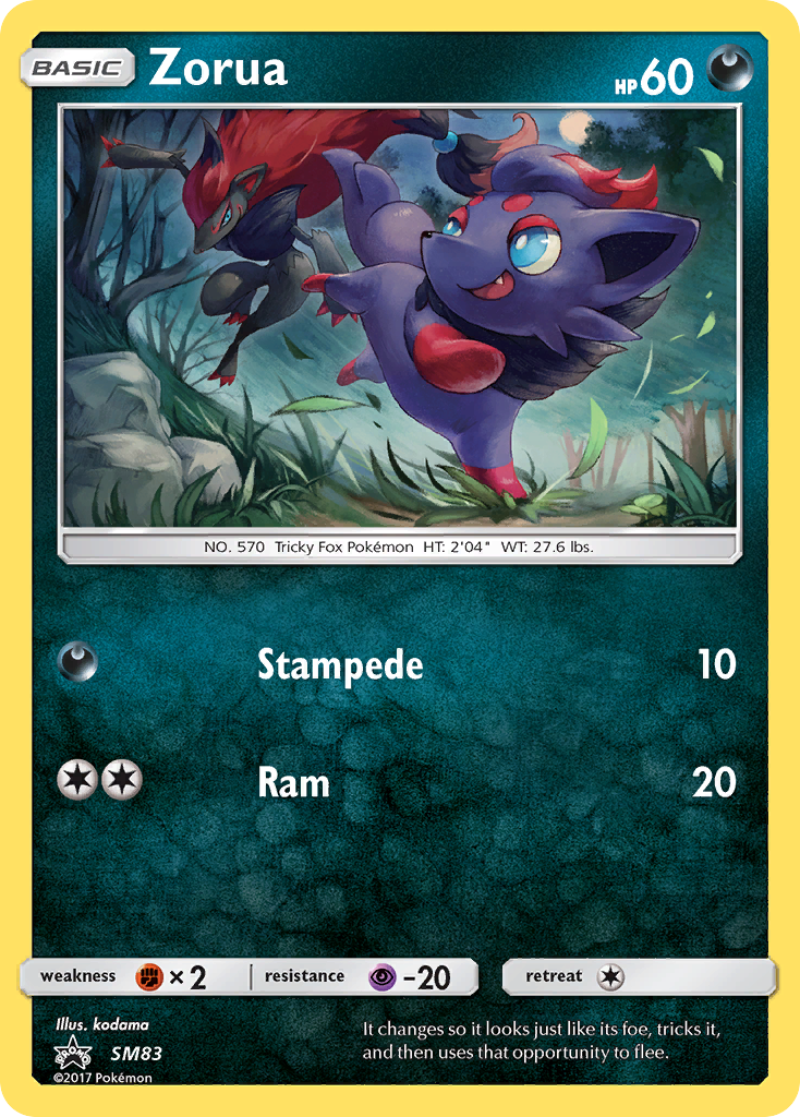 Zorua — illustrated card