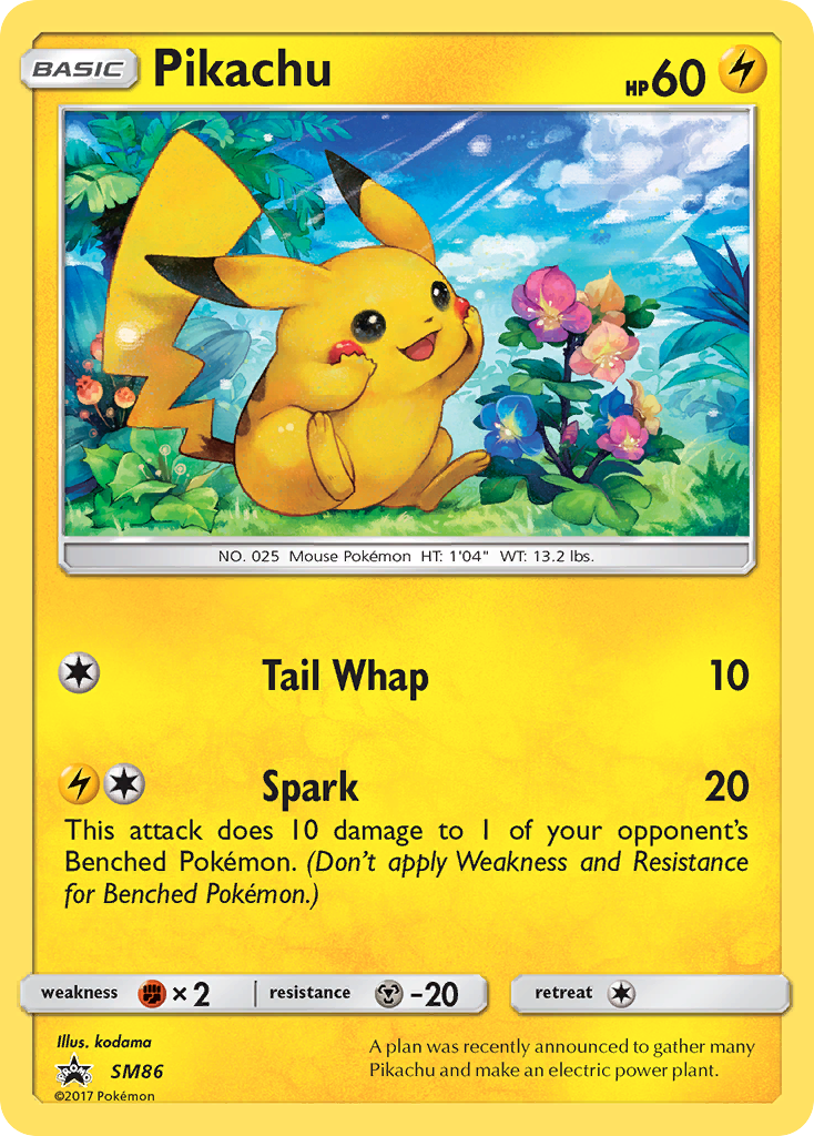 Pikachu — illustrated card