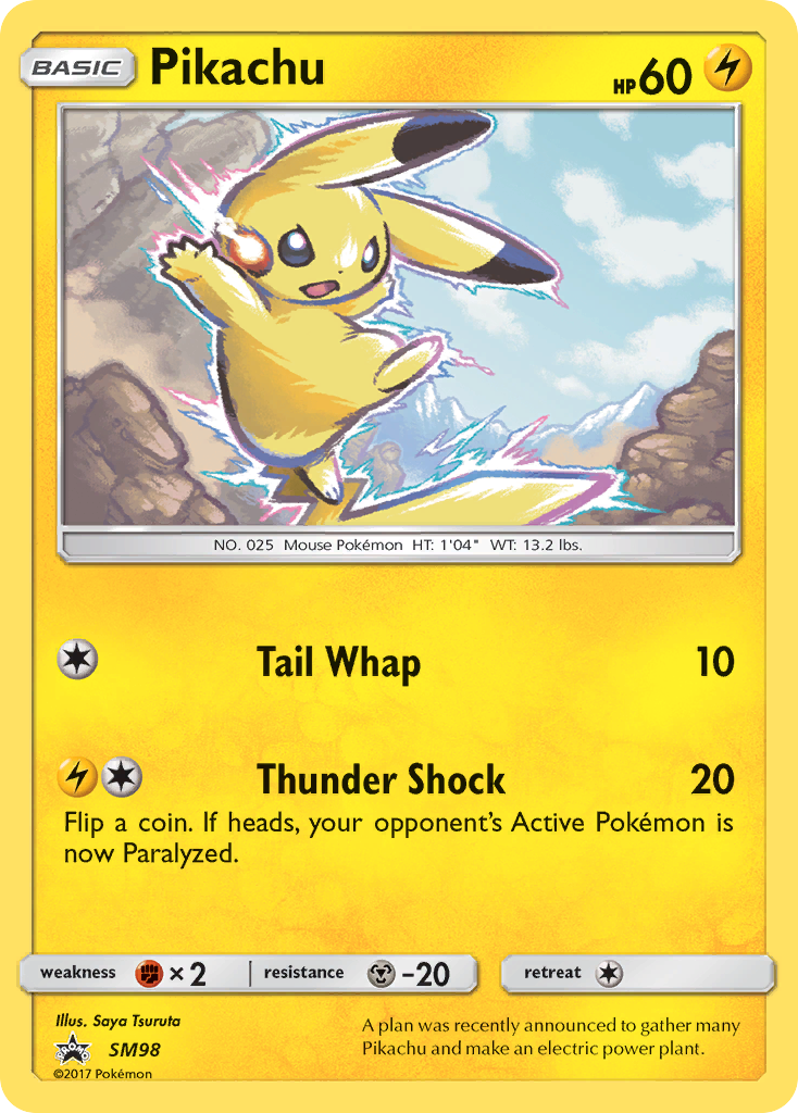 Pikachu — illustrated card