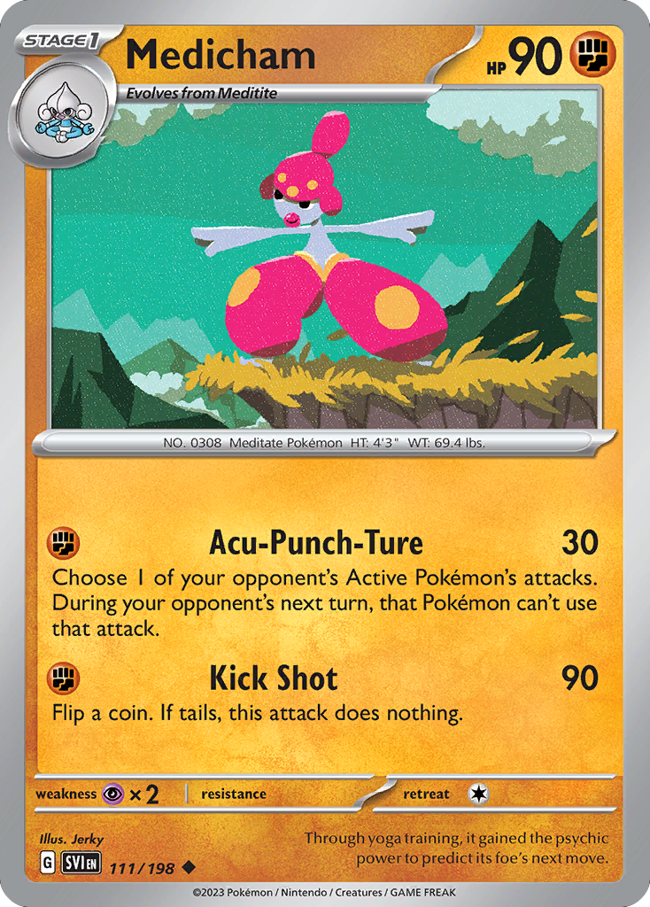 Medicham — illustrated card